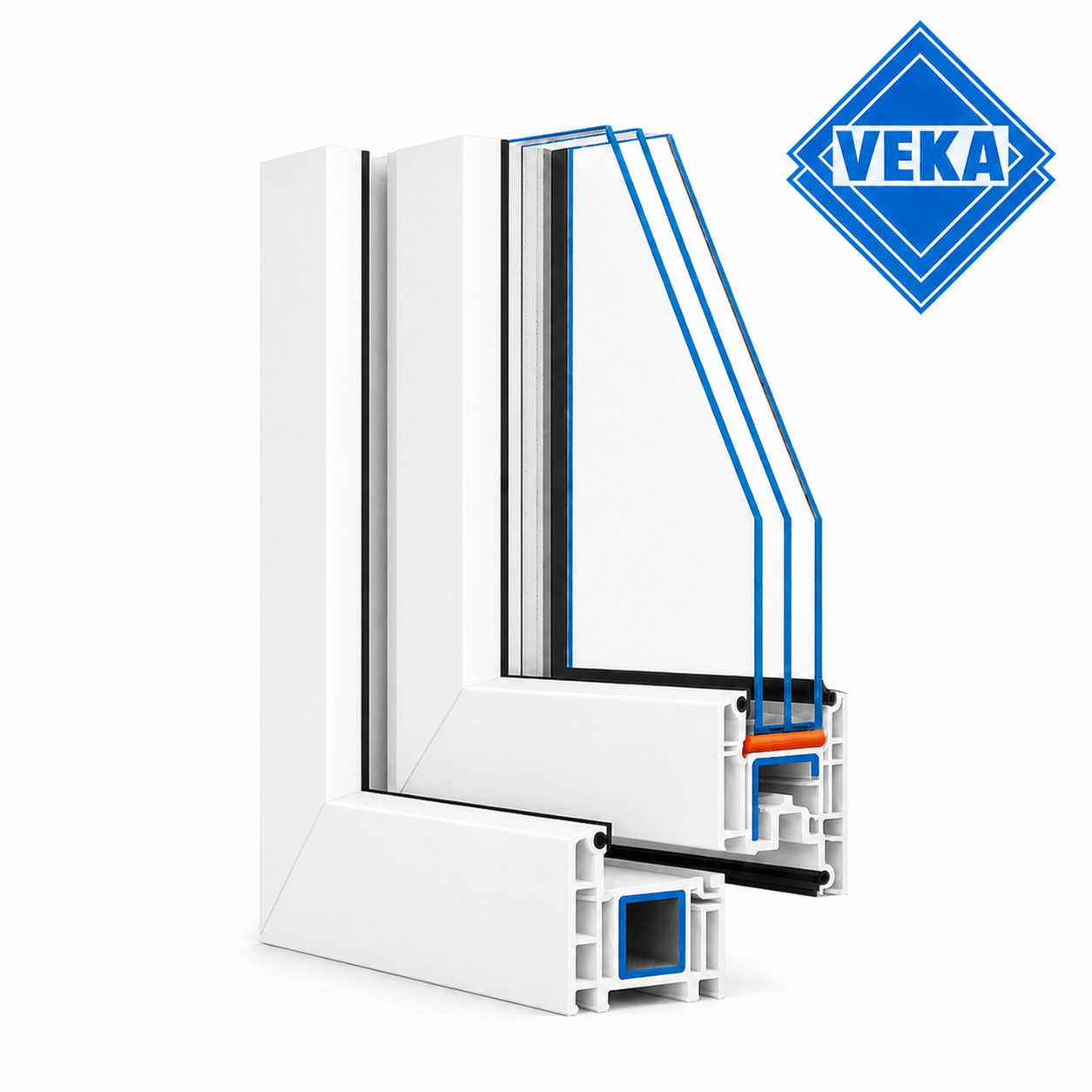 Profil VEKA 70 în culoarea aleasă