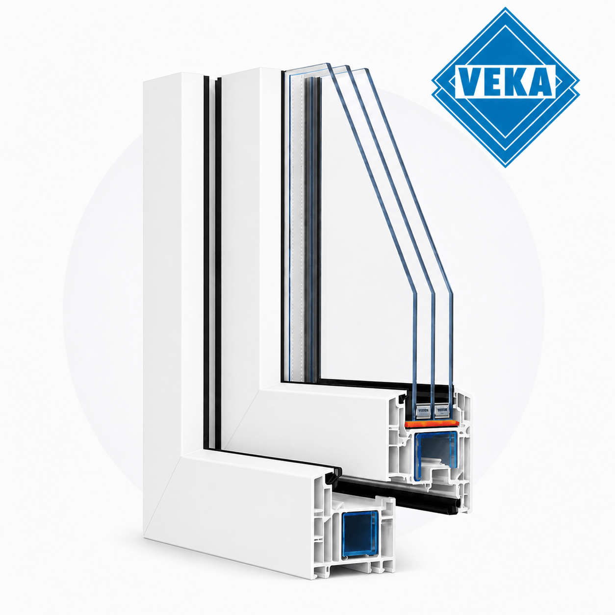 Profil VEKA 82 în culoarea aleasă
